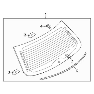 Mazda OE - Lift Gate - Glass