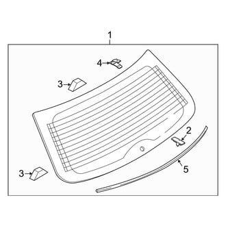 Mazda OE - Lift Gate - Glass