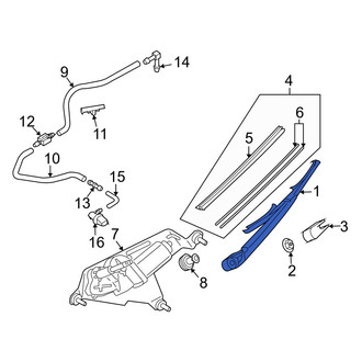 Mazda OE - Rear Wiper Arm