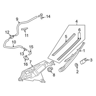 Mazda OE - Rear Wiper Blade