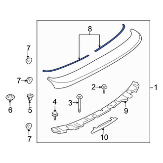 Mazda OE - Rear Spoiler Seal