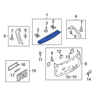 Mazda OE - Rear Liftgate Trim