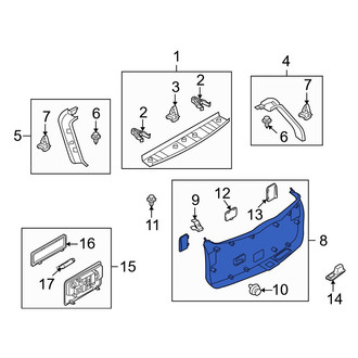 Mazda OE - Rear Liftgate Trim Cover