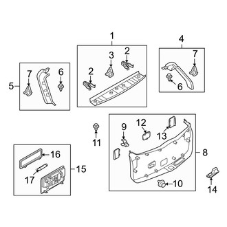 Mazda OE - Lift Gate - Interior Trim