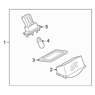 Mazda OE - Rear Lamps - License Lamps