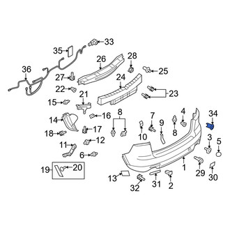 Mazda OE - Rear Parking Aid Sensor Housing