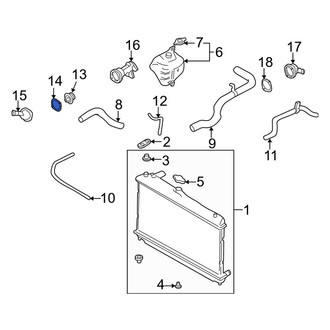 Mazda OE - Engine Coolant Outlet Gasket