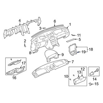Mazda OE - Body A-Pillar Trim Panel Clip