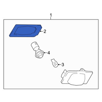 Mazda OE - License Light Lens Gasket