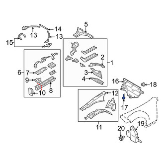 Mazda OE - Left Folding Seat Latch Release Handle Bolt