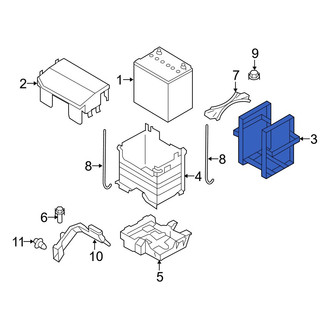 Mazda OE - Battery Box Bracket