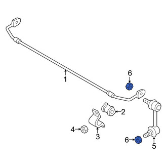 Mazda OE - Rear Suspension Stabilizer Bar Link Nut