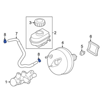 Mazda OE - Brake Hydraulic Line Clamp