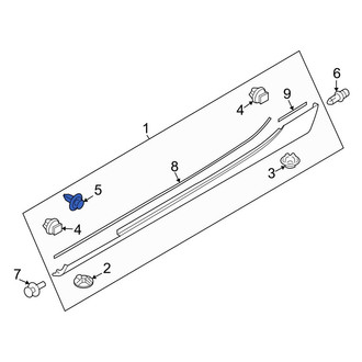 Mazda OE - Rocker Panel Molding Clip