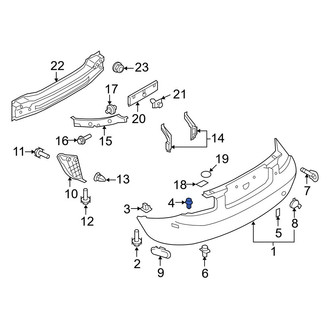 Mazda OE - Radiator Support Access Cover Clip