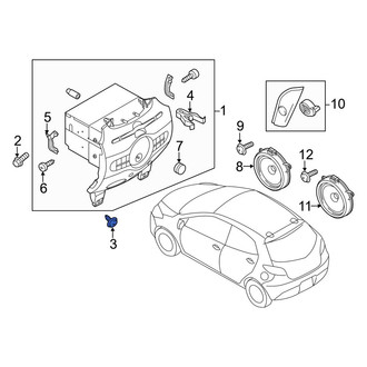 Mazda OE - Radio Screw