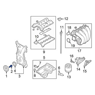 Mazda OE - Engine Crankshaft Pulley Bolt