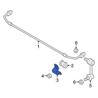Mazda OE - Front Suspension Stabilizer Bar Bracket