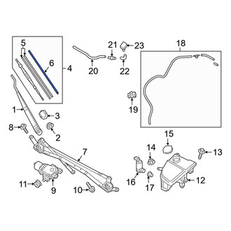 Mazda OE - Front Right Wiper Blade Refill