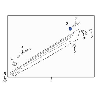 Mazda OE - Rocker Panel Molding Clip