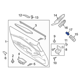 Mazda OE - Right Door Lock Switch