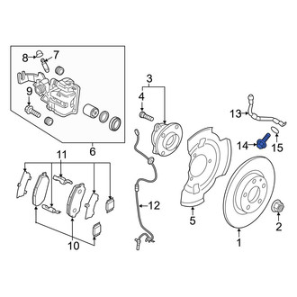 Mazda OE - Brake Hydraulic Hose to Caliper Bolt
