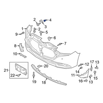 Mazda OE - Bumper Cover Grommet