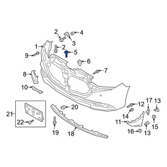 Mazda OE - Upper Radiator Support Access Cover Bolt