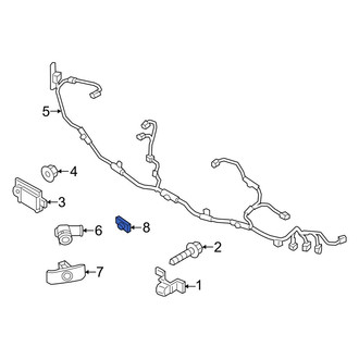 Mazda OE - Rear Right Outer Parking Aid Sensor Housing
