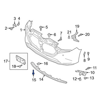Mazda OE - Bumper Cover Support Rail Bolt