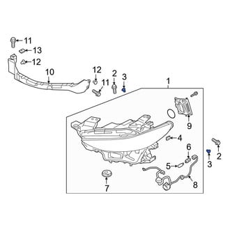 Mazda OE - Headlight Rivet