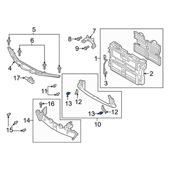Mazda OE - Bumper Splash Shield Rivet