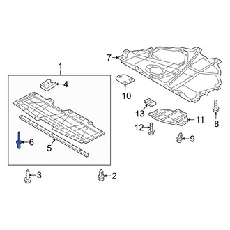 Mazda OE - Bumper Splash Shield Rivet