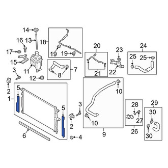 Mazda OE - Left Radiator Support Panel Seal