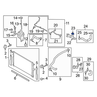 Mazda OE - Engine Coolant Filler Neck Cap