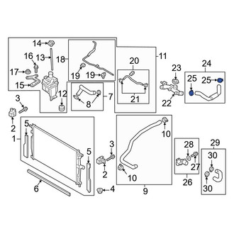 Mazda OE - Outer Engine Oil Cooler Hose Retaining Clamp