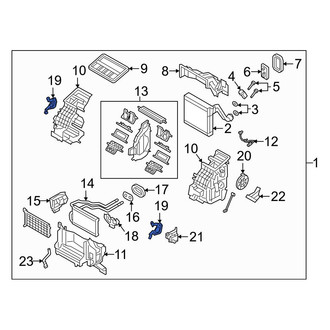 Mazda OE - Upper HVAC Blend Door Link