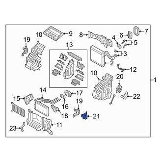 Mazda OE - Right HVAC Blend Door Actuator