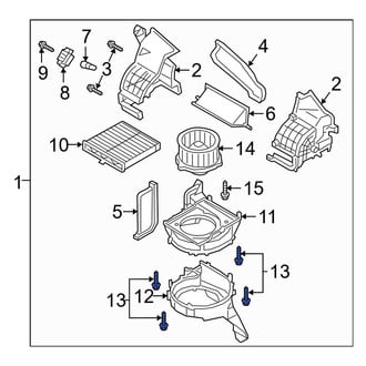 Mazda OE - HVAC Air Inlet Housing Screw