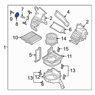 Mazda OE - HVAC Air Adjustment Control Motor