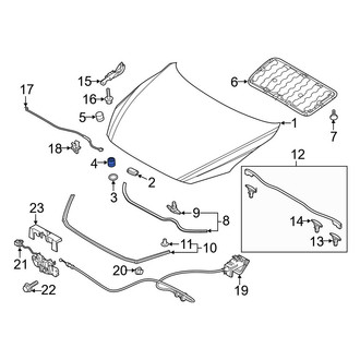 Mazda OE - Front Hood Stop Buffer