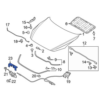 Mazda OE - Hood Latch Cover