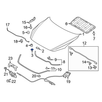 Mazda OE - Front Hood Seal