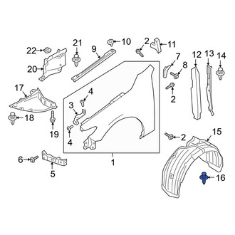 Mazda OE - Bumper Cover Retainer