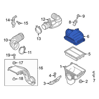 Mazda OE - Upper Air Cleaner Cover