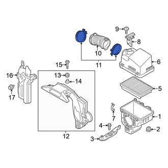 Mazda OE - Engine Air Duct Clamp