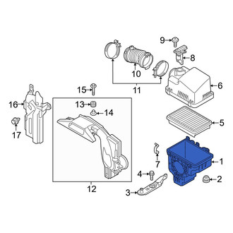 Mazda OE - Lower Air Filter Housing