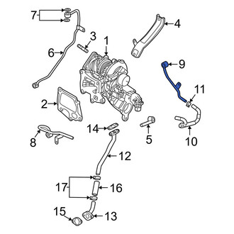 Mazda OE - Turbocharger Coolant Line