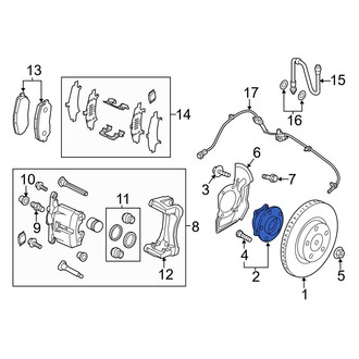 Mazda OE - Front Wheel Bearing and Hub Assembly
