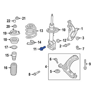 Mazda OE - Upper Steering Knuckle Bolt